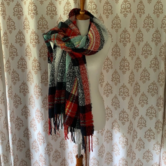 AEO BIG plaid BLANKET Scarf